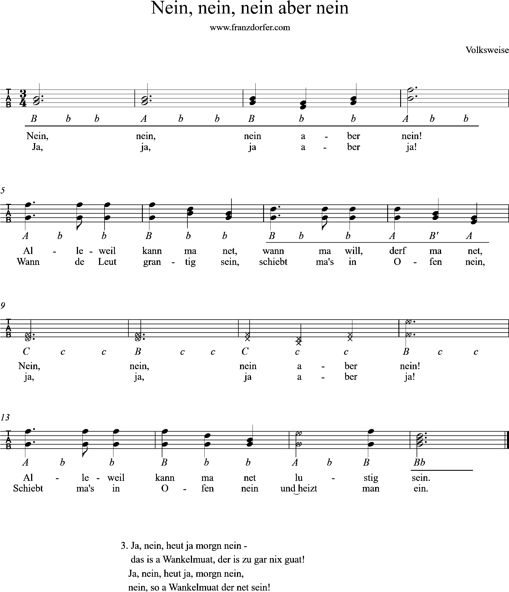 harmonika lernen - Nein nein nein aber nein